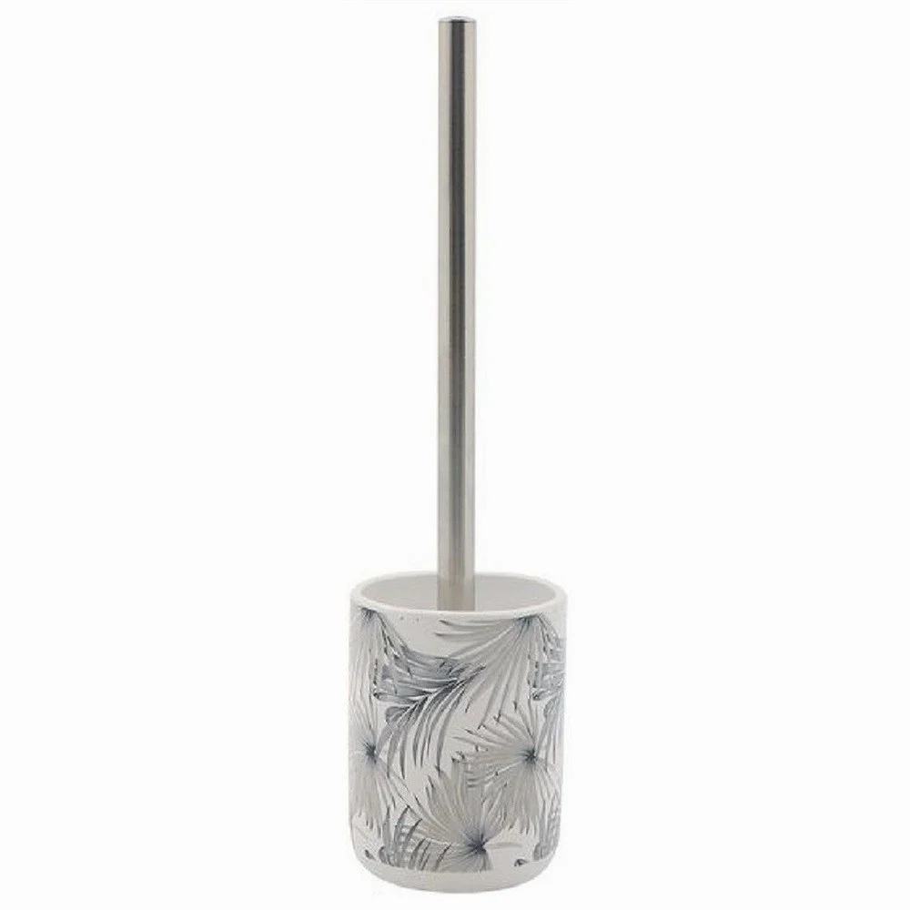 PORTASCOPINO PORTA SCOPINO BAGNO WC TOILETTE CON STAMPA TROPICALE COMPLETO 87066 - Cleafe