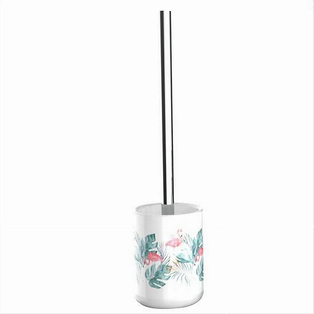 PORTASCOPINO PORTA SCOPINO BAGNO WC TOILETTE FENICOTTERI SCOPINO COMPLETO 69961 - Cleafe