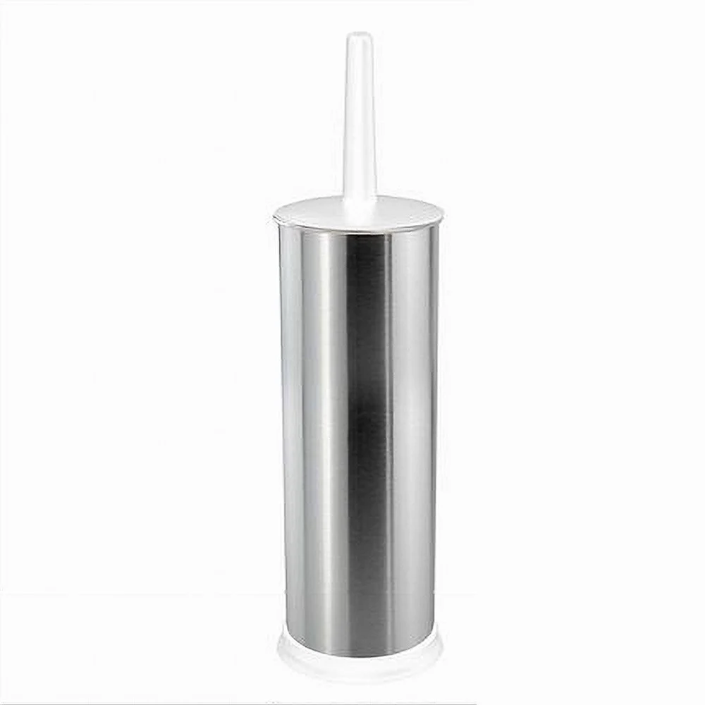 PORTASCOPINO PORTA SCOPINO BAGNO WC TOILETTE METALLO CON SCOPINO BIANCO 69444 - Cleafe