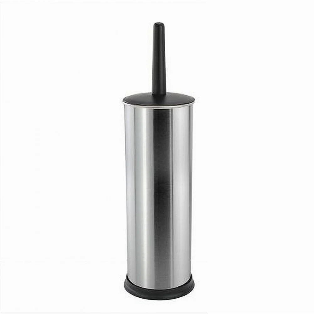 PORTASCOPINO PORTA SCOPINO BAGNO WC TOILETTE METALLO SCOPINO NERO 37X10CM 69443 - Cleafe