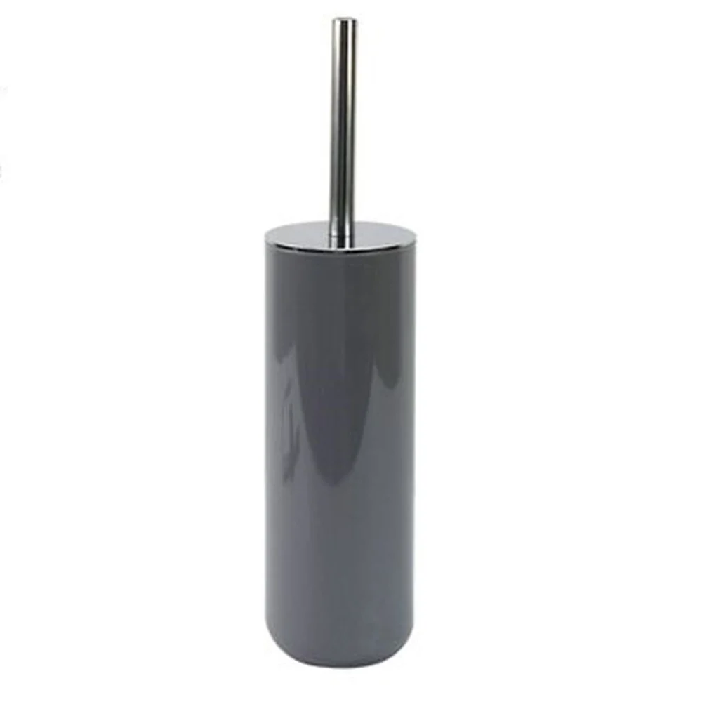 PORTASCOPINO PORTA SCOPINO CON SCOPETTINO WC BAGNO TOILETTE GRIGIO SILVER 79896 - Cleafe