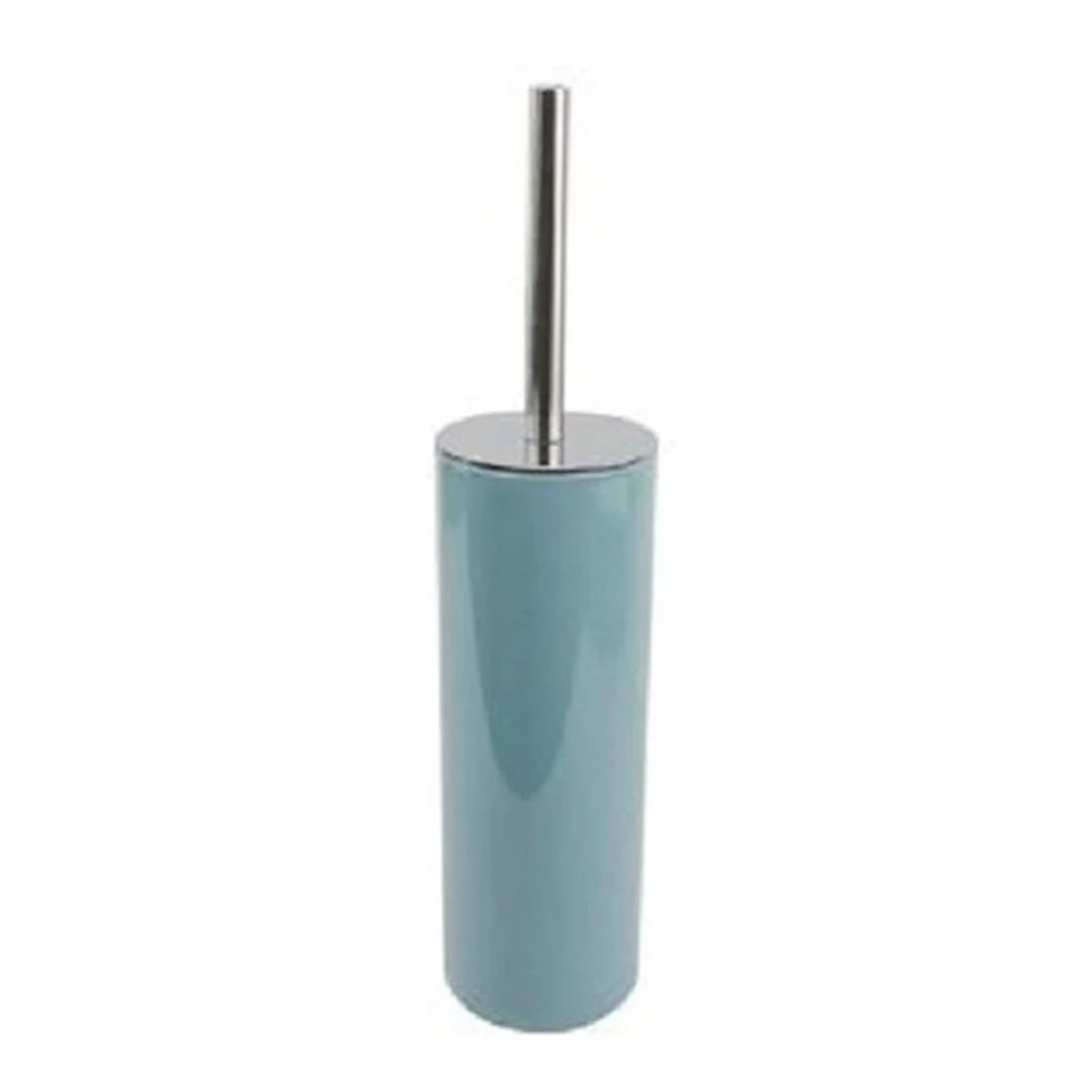 PORTASCOPINO PORTA SCOPINO CON SCOPETTINO WC BAGNO VERDE PETROLIO SILVER 69484 - Cleafe