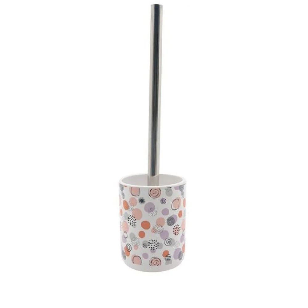 PORTASCOPINO PORTA SCOPINO PER BAGNO WC TOILETTE SFERE ASTRATTE COMPLETO 87080 - Cleafe