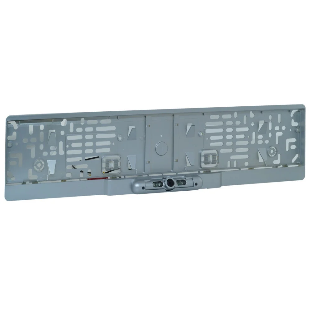PORTATARGA CON TELECAMERA RETROMARCIA RETROCAMERA LED AUTO SUV GRIGIO NOTTURNA - TrAdE Shop Traesio