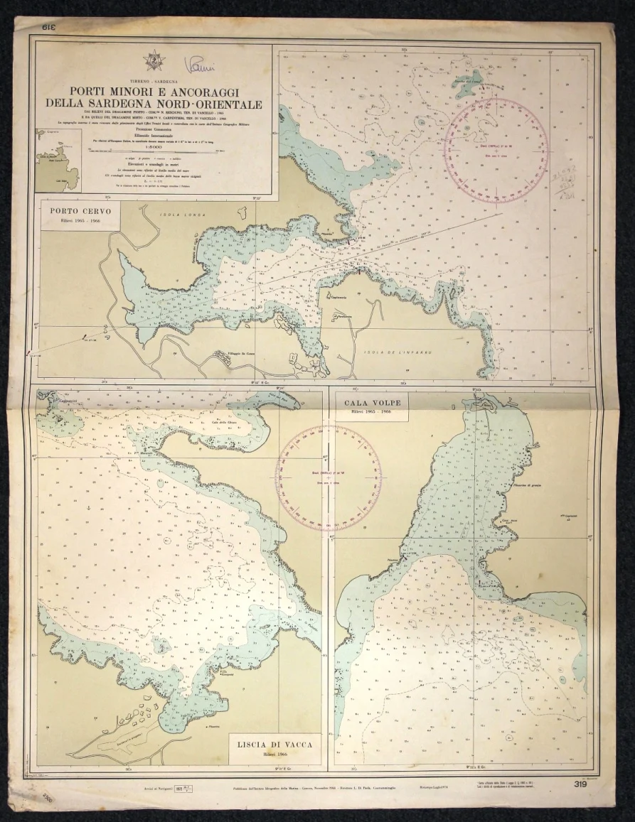 porti minori e ancoraggi della sardegna nord-orientale n. 319 (1974)