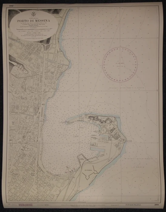 porto di messina n. 244 (1975) - Carte nautiche, da pesca…