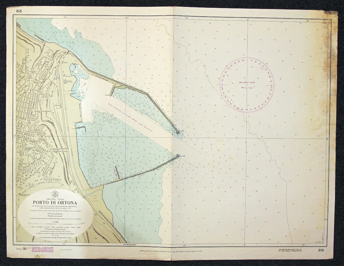 porto di ortona n. 212 (1979) - Carte nautiche, da pesca…