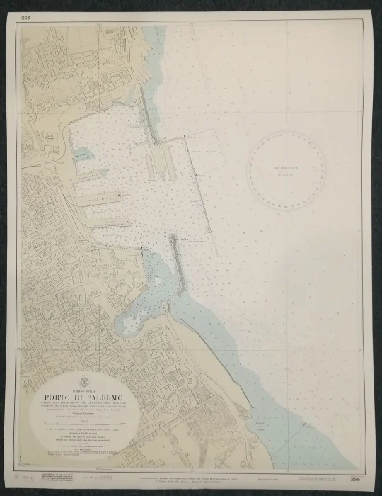 porto di palermo n. 255 (1976) - Carte nautiche, da pesca…