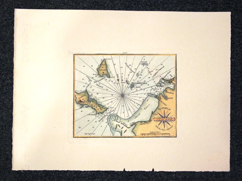 portolano: the port of trapano with the isles adjacent (trapani) - Arredamento marinaresco