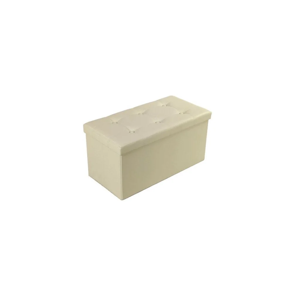 POUF SCATOLA CONTENITORE RETTANGOLARE SIMILPELLE CASSAPANCA POGGIAPIEDI COLORE - TrAdE Shop Traesio