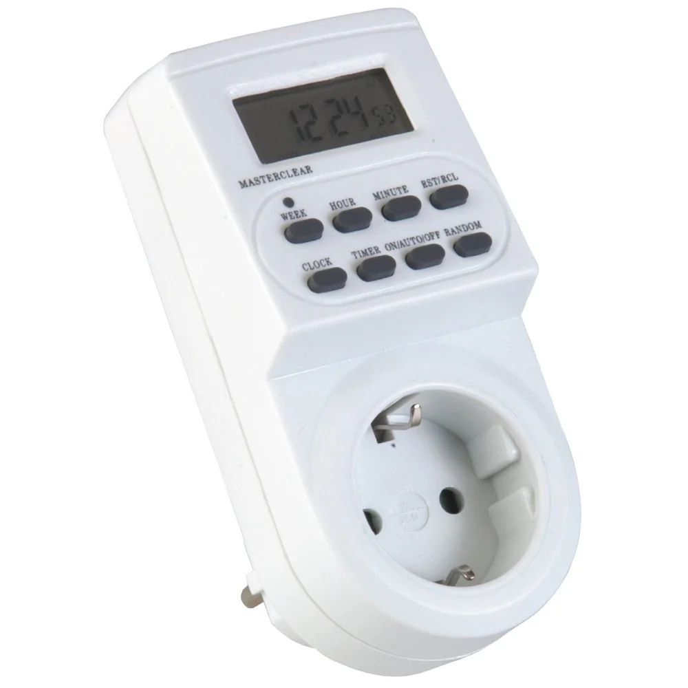 PRESA ELETTRICA TEMPORIZZATA TIMER DIGITALE CON PROGRAMMATORE SETTIMANALE SHUKO - TrAdE Shop Traesio