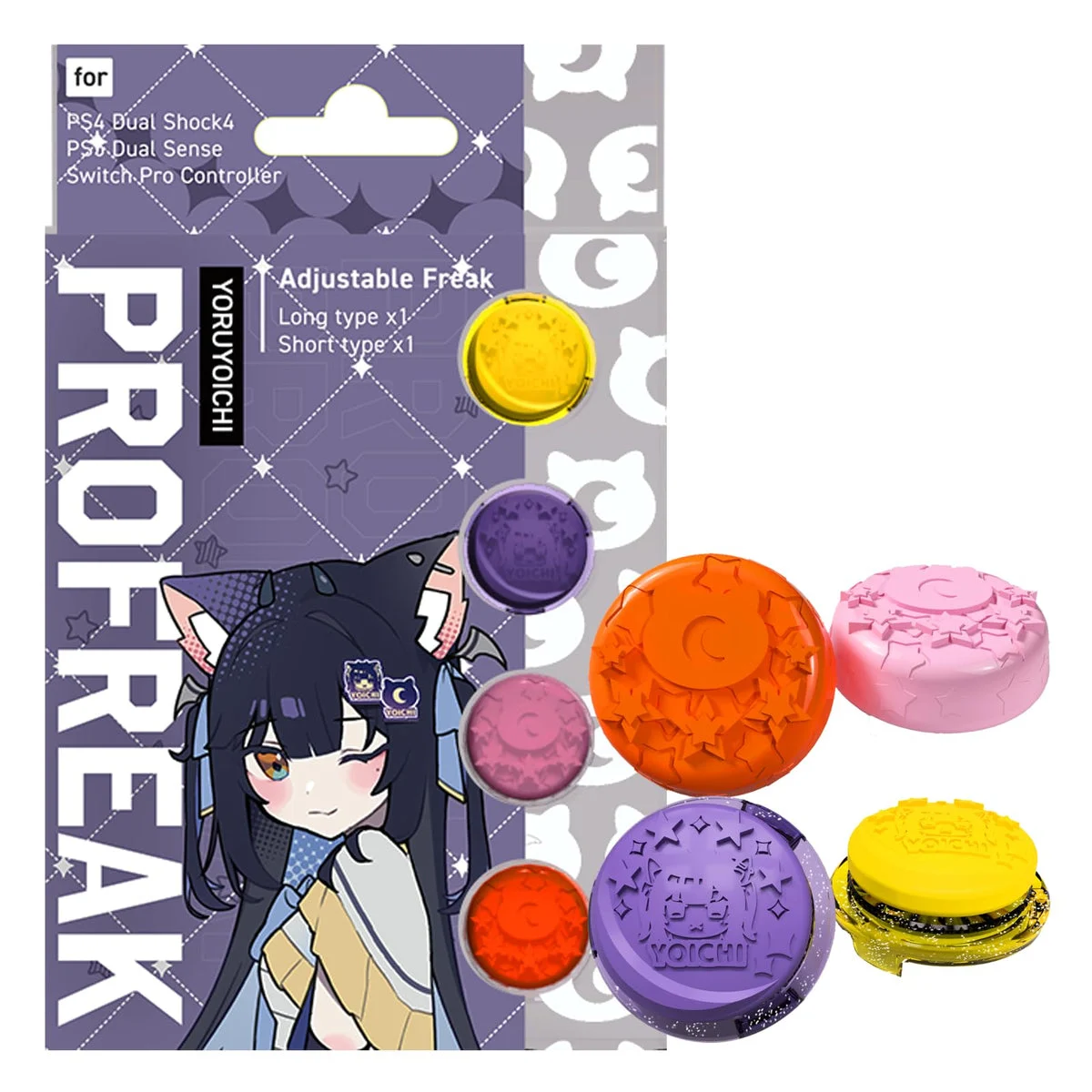 ProFreak gommini regolabili per stick analogici PS4/PS5/Switch Pro V2 BRITZ2