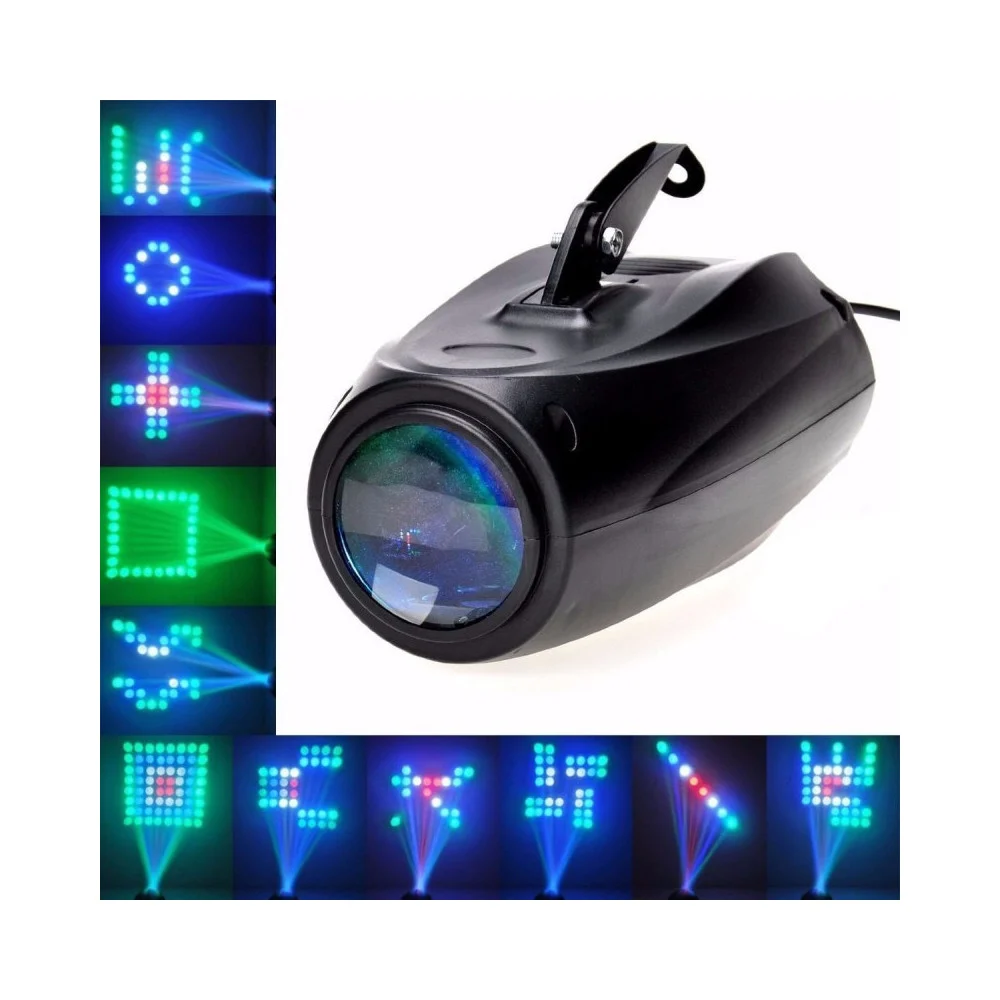 PROIETTORE FARO AIRSHIP 64 LED 10W RGB FASCIO DI LUCE EFFETTI DISCO LASER LUCI - TrAdE Shop Traesio