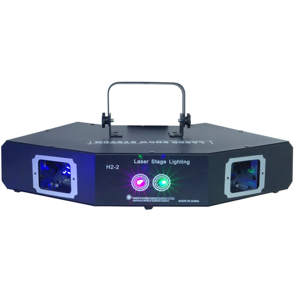 PROIETTORE LASER 4 VIE LIGHT DJ CLUB DISCOTECA EFFETTO LUCE DMX H2-2