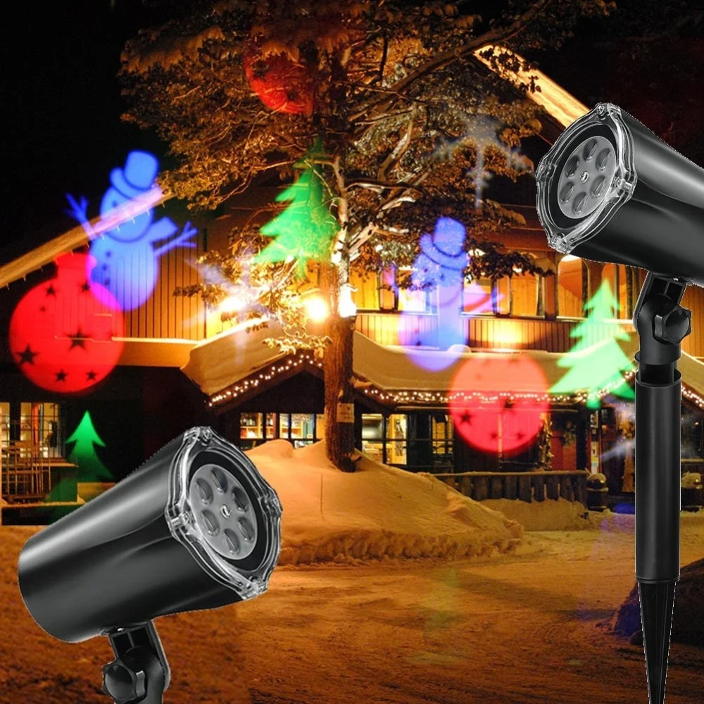 PROIETTORE LASER NATALE PER ESTERNO GIARDINO NEVE ALBERO NATALE STELLA LUCI LED - TrAdE Shop Traesio