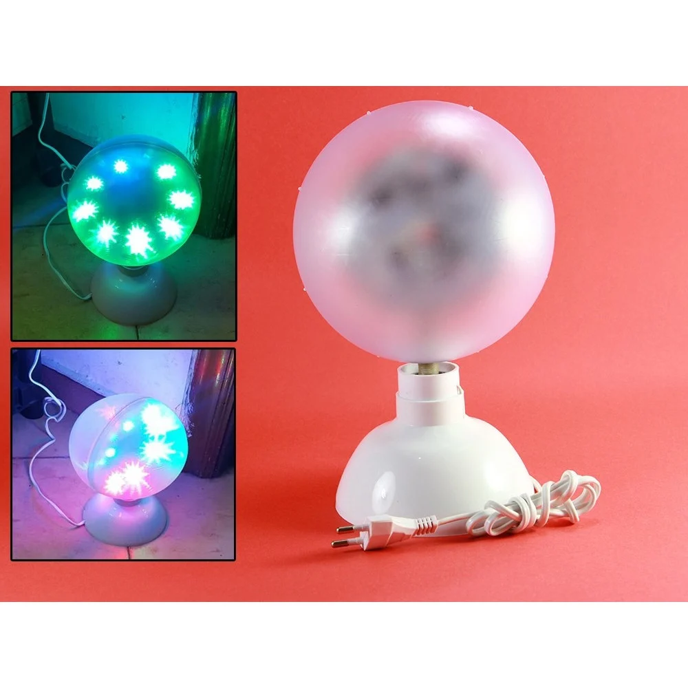 PROIETTORE LED RGB TESTA ROTANTE EFFETTI DISCO DISCOTECA DA TAVOLO 6W PER FESTE - TrAdE Shop Traesio