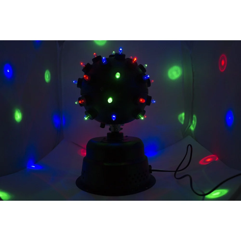 PROIETTORE LUCI ED EFFETTI LED DISCOTECA DJ RGB A SFERA MULTICOLORE ROTANTE 220V - TrAdE Shop Traesio