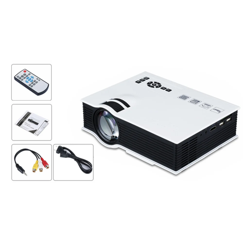 Proiettore Portatile LED Videoproiettore Mini Home Cinema PC VGA/USB/SD/AV/HDMI - TrAdE Shop Traesio