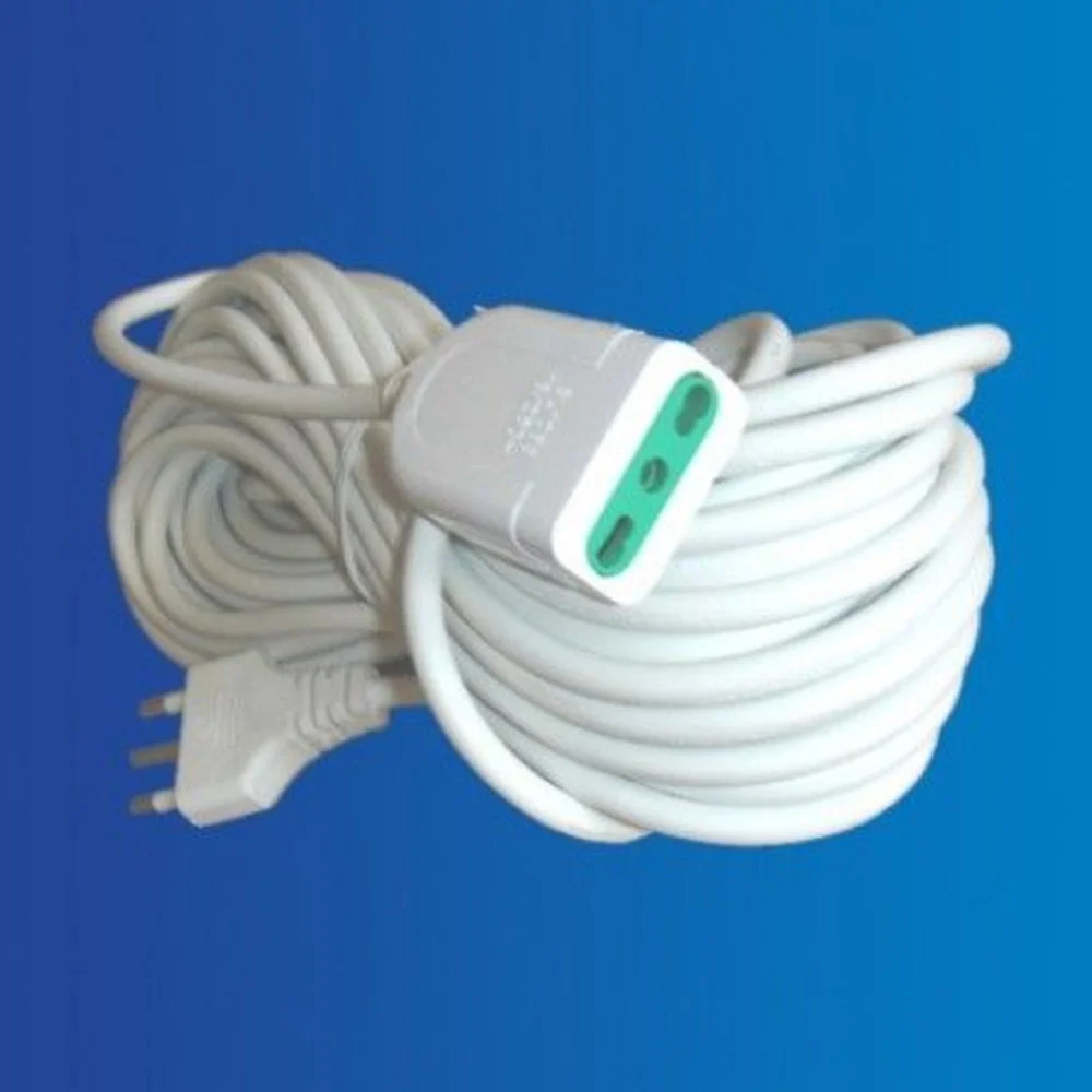 PROLUNGA CORRENTE ELETTRICA CAVO 15 METRI 220V BIPASSO SPINA ITALIANA PRESA - TrAdE Shop Traesio