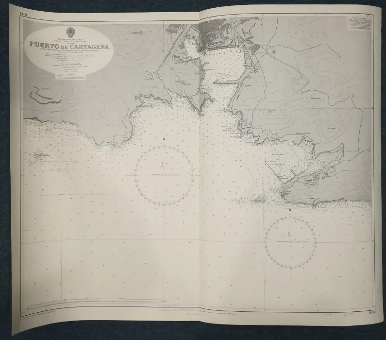 puerto de cartagena n. 1194 (1969) - Carte nautiche, da pesca…