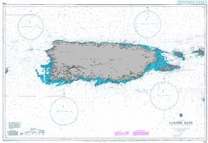 puerto rico n. 3408 (1975) - Carte nautiche, da pesca…