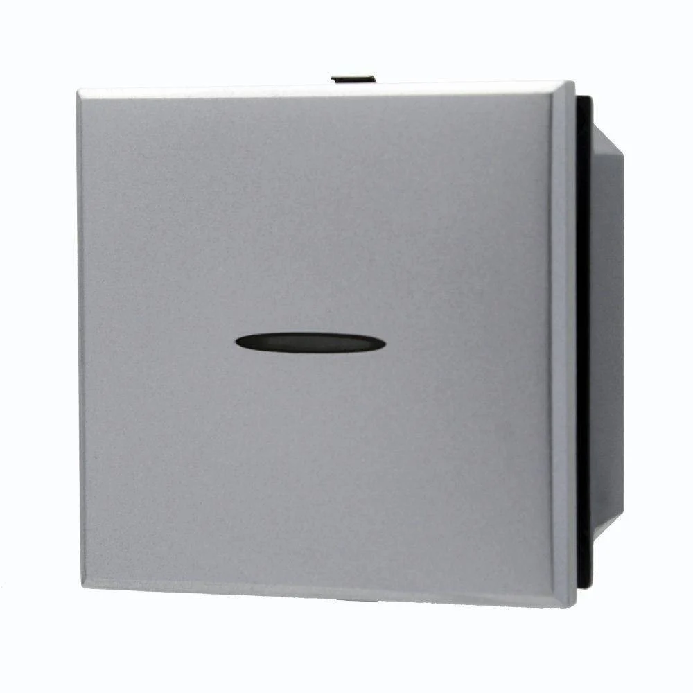 PULSANTE ASSIALE 1P 2M 16A COLORE SILVER COMPATIBILE BTICINO AXOLUTE - TrAdE Shop Traesio
