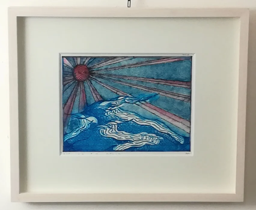 quadro “puntasecca – ardisco ad ogni impresa (4/30)” - Arredamento marinaresco