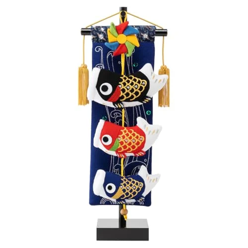 Purifua Koinobori Chirimen Mini Decorazione Taki 16x12x44 cm