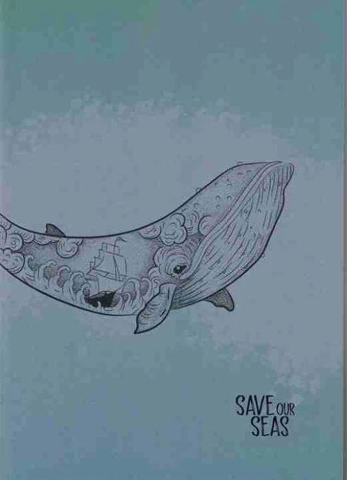 quadernone a righe “save our seas – balena” (serie singer) - Prodotti vari
