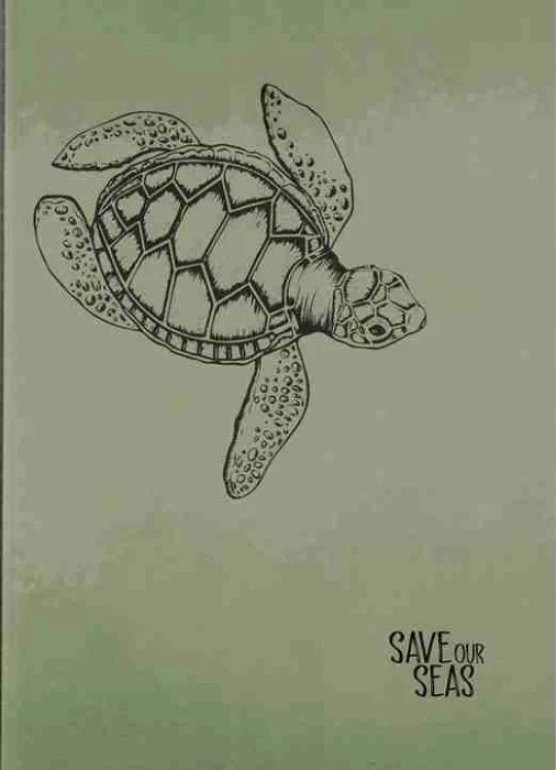 quadernone a righe “save our seas – tartaruga” (serie singer) - Prodotti vari
