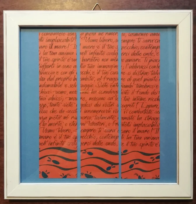 quadro “segnalibri calli-puzzle – charles baudelaire”