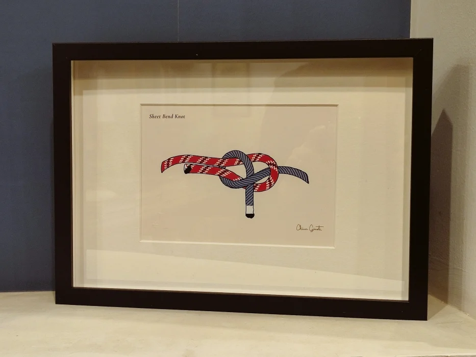 quadro “sheet bend knot/nodo bandiera” - Arredamento marinaresco