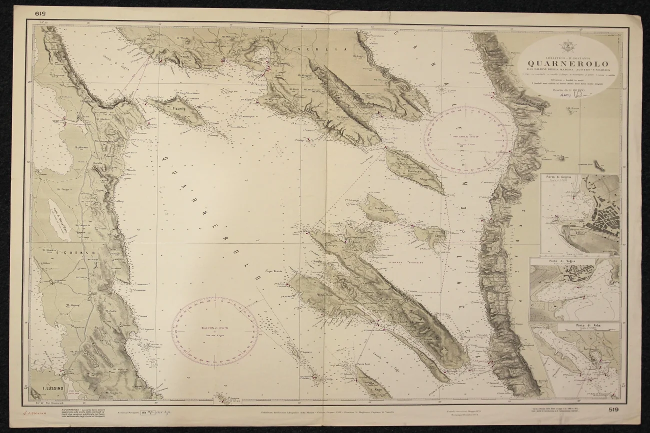 quarnerolo n. 519 (1974) - Carte nautiche, da pesca…