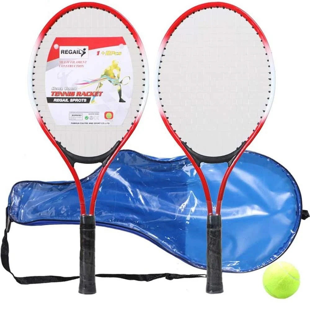 RACCHETTE DA TENNIS PER BAMBINI FERROLEGA FORTE STABILITÀ CON BORSA PALLA TENNIS - TrAdE Shop Traesio