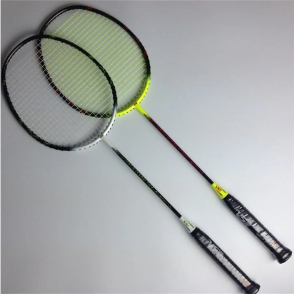 RACCHETTE VOLANO BADMINTON CON FILO GIALLO SPORT TENNIS GIOCO PARTITA RACCHETTA - TrAdE Shop Traesio