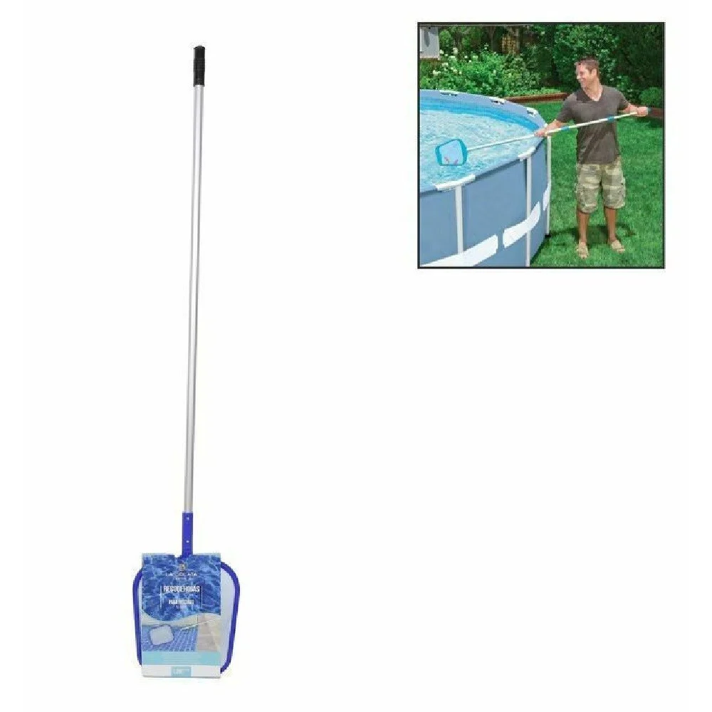 RACCOGLI FOGLIE CON BASTONE ASTA PER PULIZIA FONDO FONDALE ACQUA PISCINA 206554 - TrAdE Shop Traesio