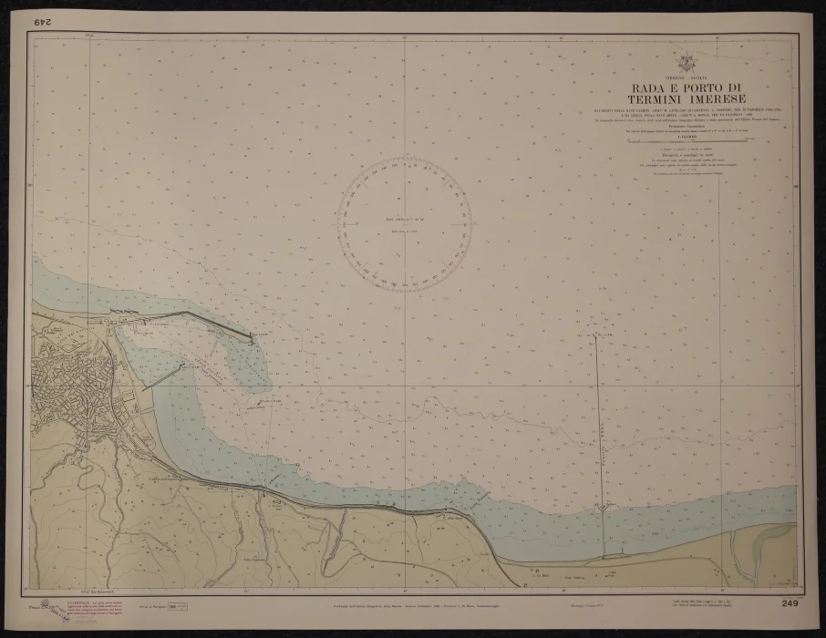 rada e porto di termini imerese n. 249 (1974) - Carte nautiche, da pesca…