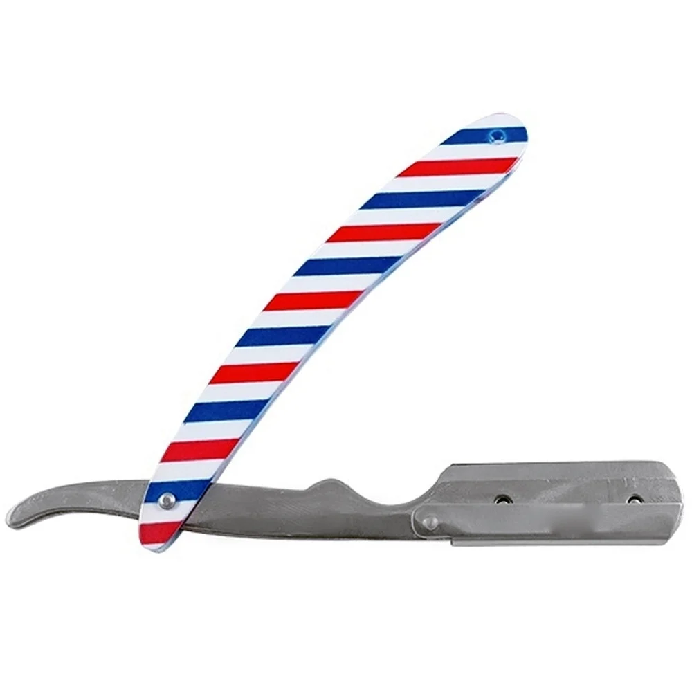 RASOIO BARBA AMERICAN BARBER OLD STYLE A MANO SENZA MEZZA LAMA MANICO PROTETTIVO - TrAdE Shop Traesio