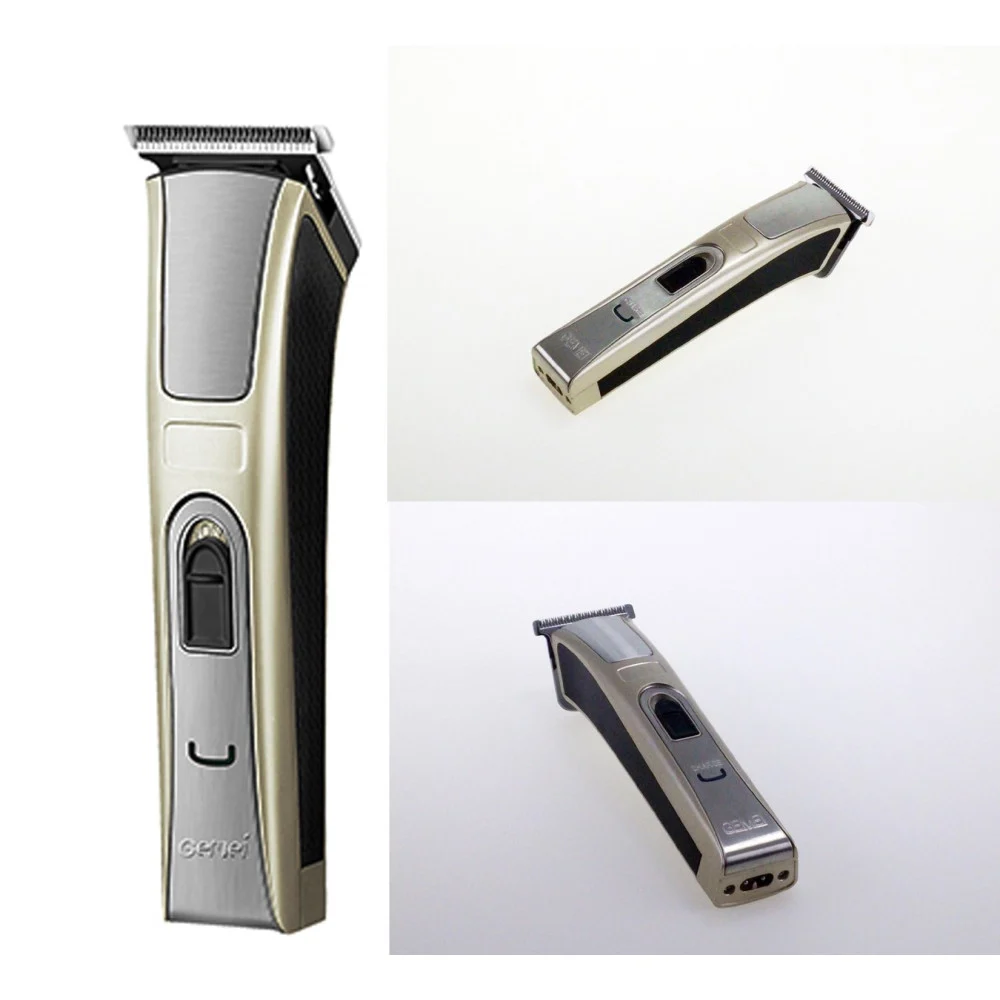 RASOIO ELETTRICO IMPERMEABILE RICARICABILE TAGLIA REGOLA BASETTE BARBA GM-657
