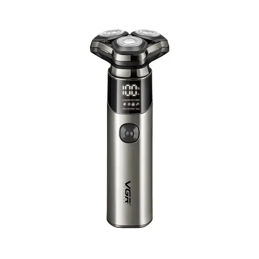 Rasoio Professionale Barber VGR V-321 Rotary Shaver Triple Testine