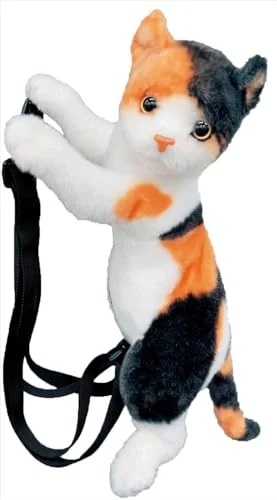 Real Cat Zaino Plush MIKE UN-0301MX 30cm Grigio 1.5L