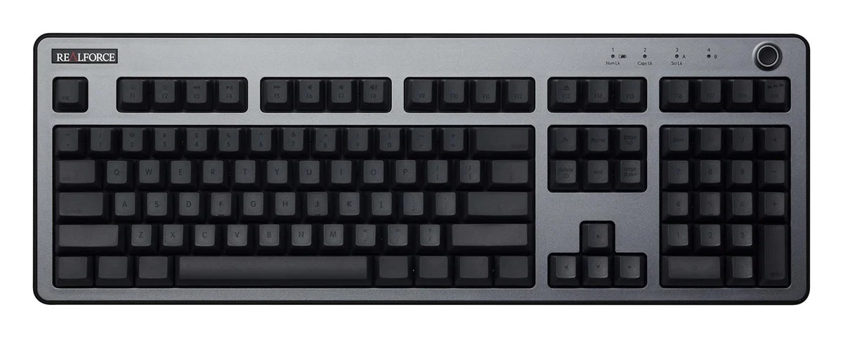 REALFORCE R3 Keyboard Hybrid Full 45g Array for Mac English Array Dark Silver & Dark Gray R3HF11