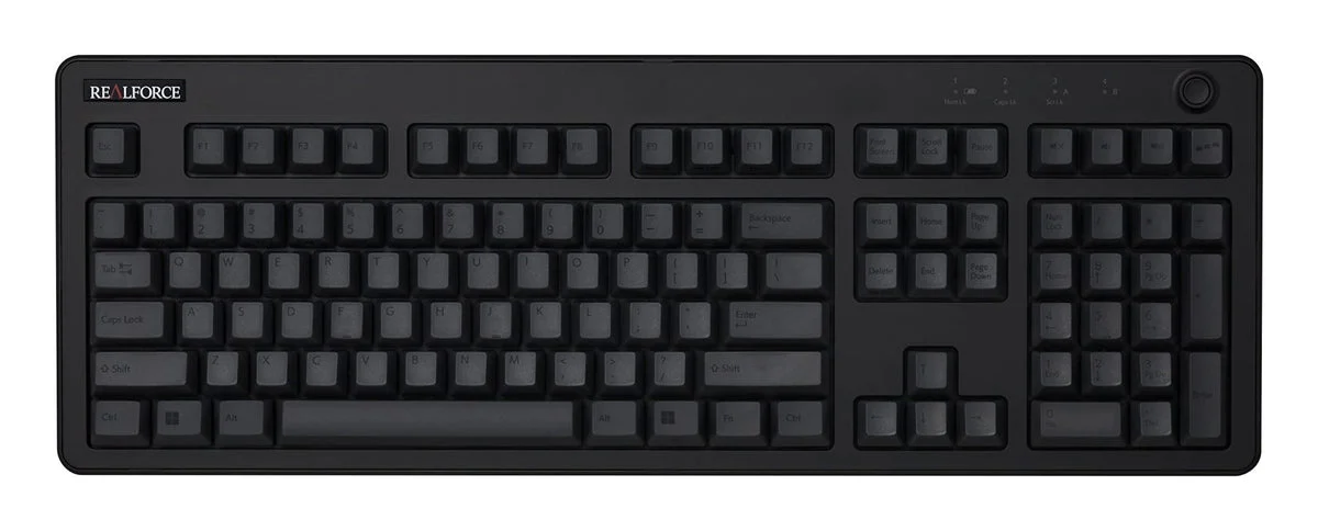 REALFORCE R3 Keyboard Hybrid Full 45g English Array Black & Dark Gray R3HB11