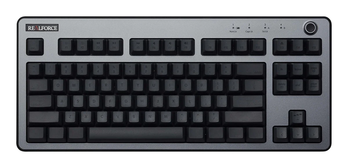 REALFORCE R3 Keyboard Hybrid Tenkeyless 45g Array for Mac English Array Dark Silver & Dark Gray R3HH11