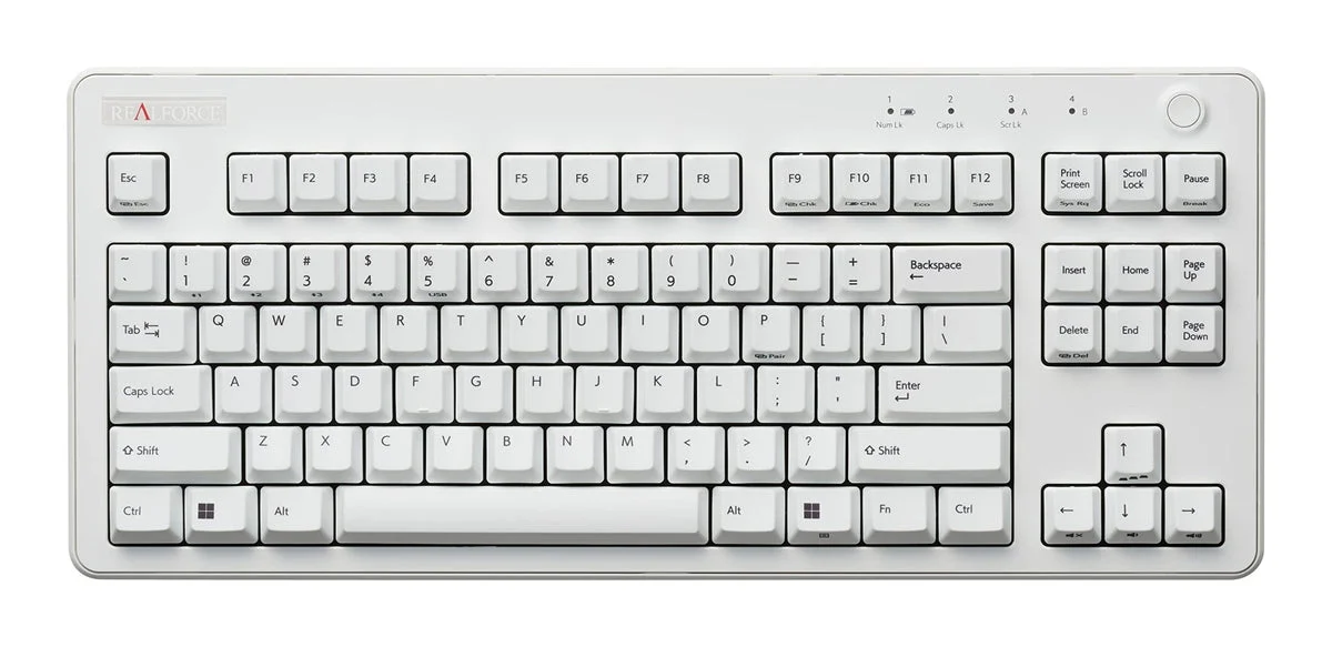 REALFORCE Tastiera Ibrida Tenkeyless 45g R3HD21 Bianco
