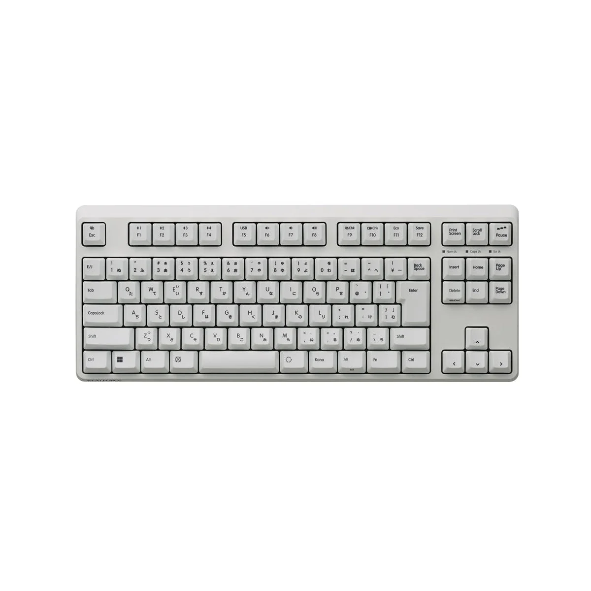 REALFORCE R4 tastiera meccanica ibrida TKL layout JP Kana 45g bianca R4HC71