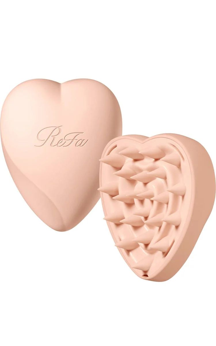 ReFa Heart Brush for Scalp (Matte Peach)