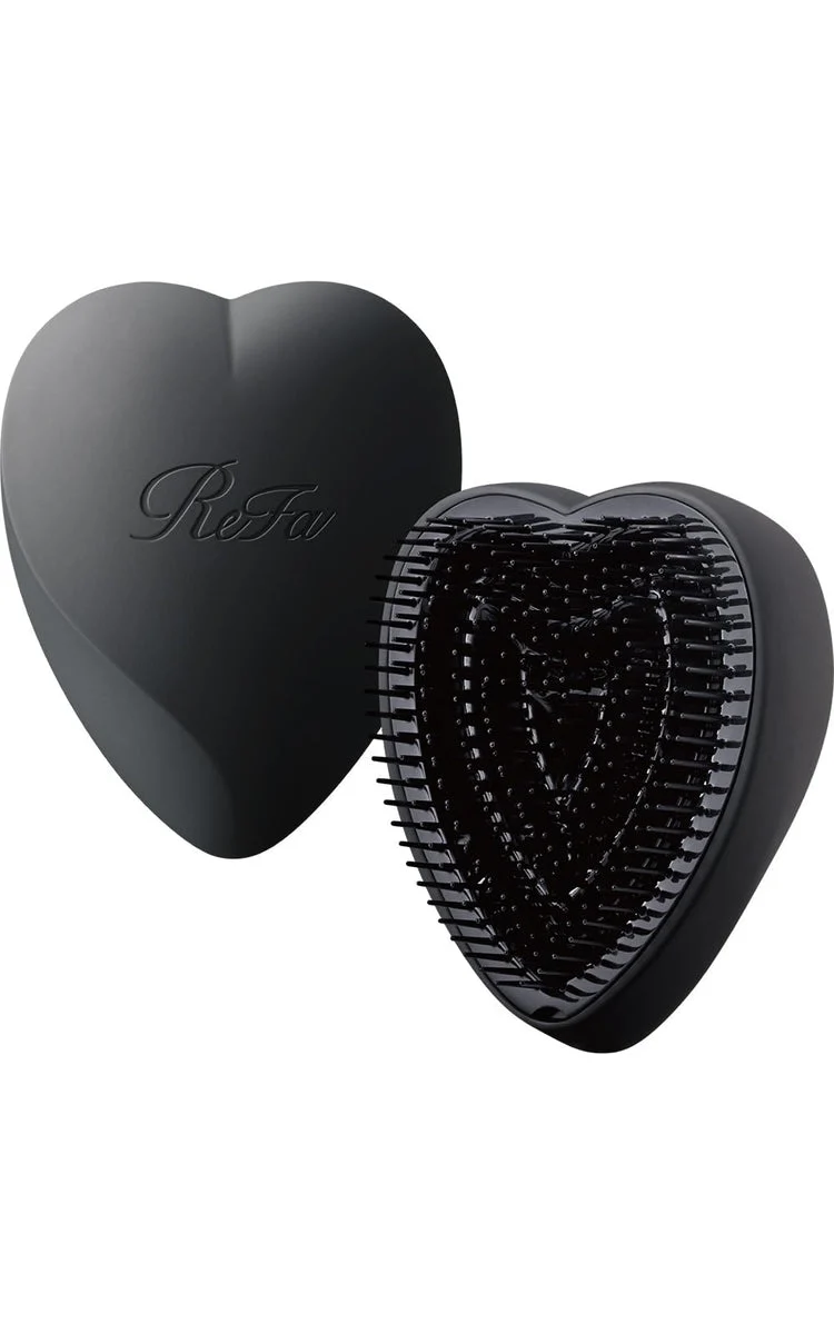 ReFa HEART BRUSH Matte Black - MTG