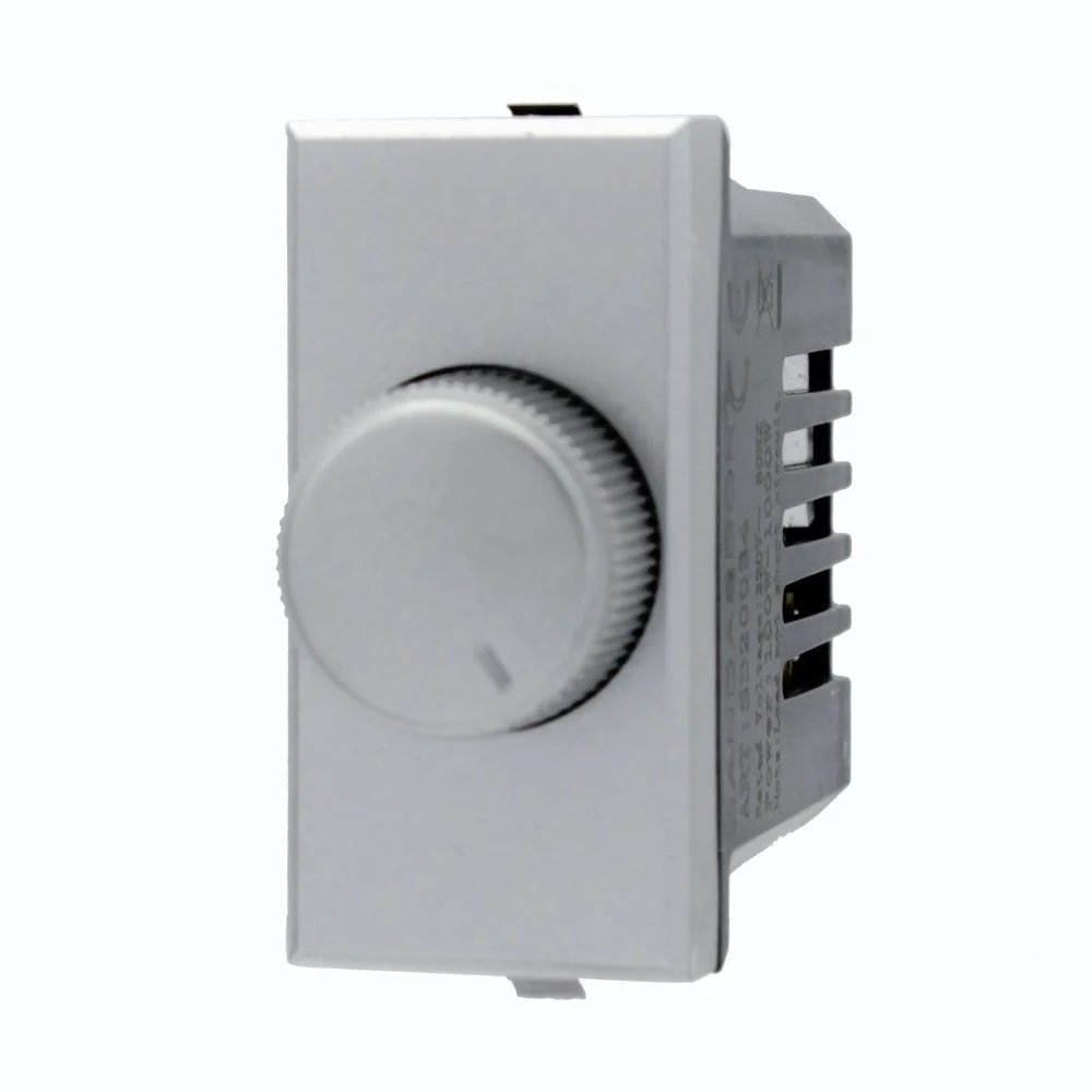 REGOLATORE DIMMER A MANOPOLA 220V SILVER COMPATIBILE CON BTICINO AXOLUTE - TrAdE Shop Traesio