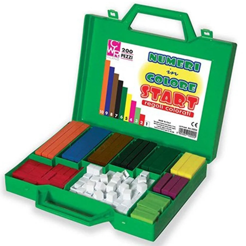 REGOLI GIOCO DIDATTICO REGOLO COLORATI NUMERI PER MATEMATICA CALCOLI SCUOLA - TrAdE Shop Traesio